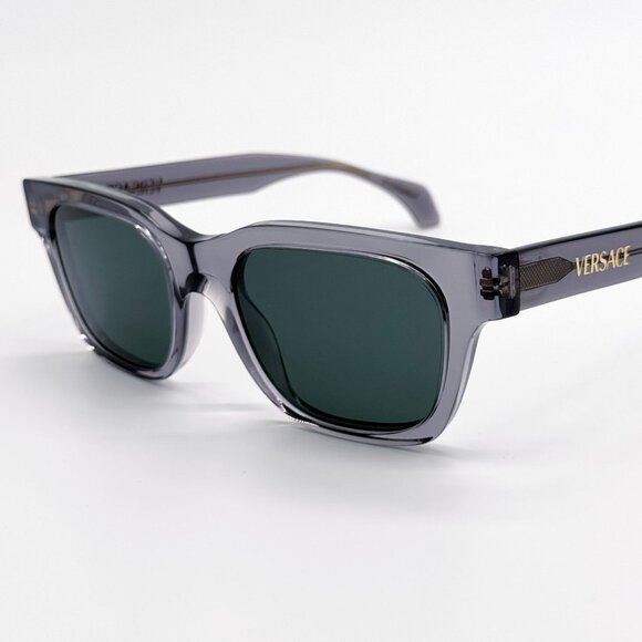 NEW VE4486 5510/71 VERSACE GRAY GREEN UNISEX SUNGLASSES VE4486 551071 - Picture 1 of 9